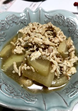 お弁当や作り置きに♡大根と鶏そぼろの煮物-レシピのメイン写真
