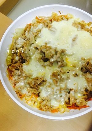 フライパンでなんちゃってチーズタッカルビ-レシピのメイン写真