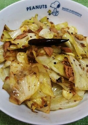 キャベツとツナのペペロン炒め-レシピのメイン写真