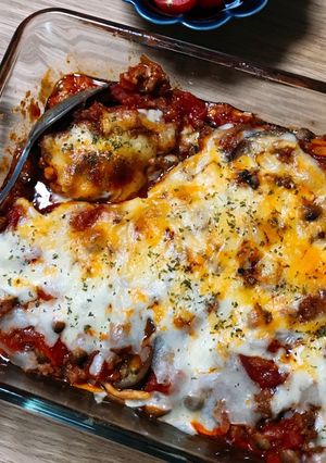 簡単・ジューシー♪ナスのミートグラタン-レシピのメイン写真