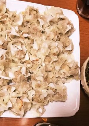 ねぎポンだれと簡単えびいかしゅうまい♪-レシピのメイン写真