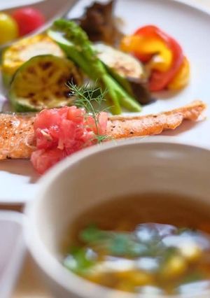 鮭のトマトの香味ソース添え-レシピのメイン写真