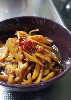 旬のタケノコで！中華味のご飯の友-レシピのメイン写真