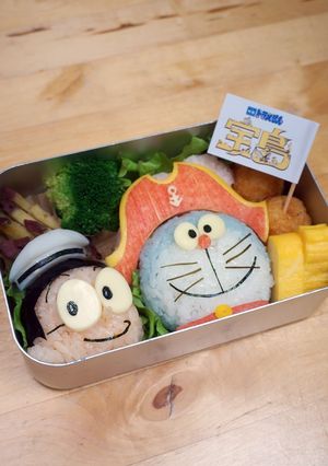宝島クッキング　ドラえもん＆のび太弁当-レシピのメイン写真