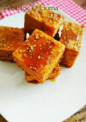やみつきになる！簡単☆厚揚げのゴマだれ-レシピのメイン写真