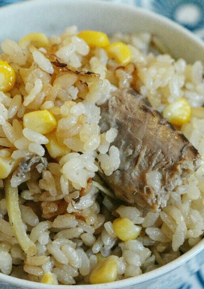 缶詰で簡単！鯖とコーンの炊き込みご飯-レシピのメイン写真