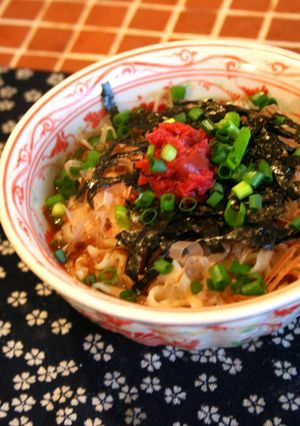 梅とかつおでさっぱり☆ぶっかけうどん-レシピのメイン写真