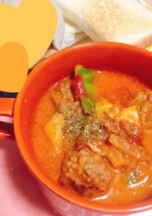 ミートボールとキャベツのミルクトマト煮-レシピのメイン写真