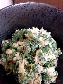 缶詰のサラダチキンでインゲンの和え物!-レシピのメイン写真