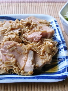 簡単!茹で豚のえのきソース和え-レシピのメイン写真