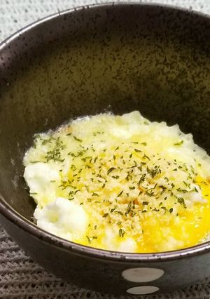 温泉卵チーズのせ-レシピのメイン写真