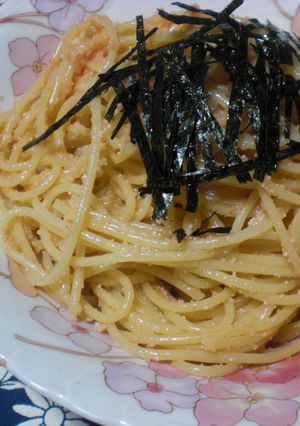 ボウルひとつでたらこスパゲッティ♪♫-レシピのメイン写真