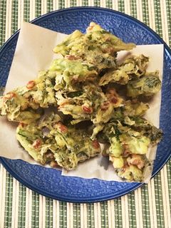 かき菜と納豆のかき揚げ-レシピのメイン写真