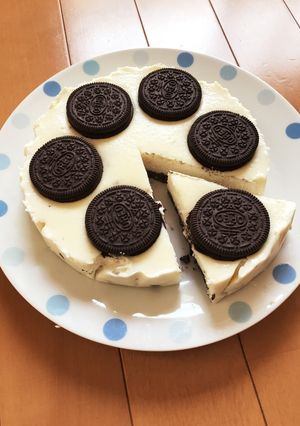 少ない材料でオレオチーズケーキ-レシピのメイン写真