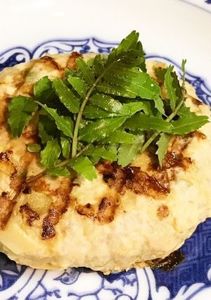 たけのことウドの和風ハンバーグ-レシピのメイン写真