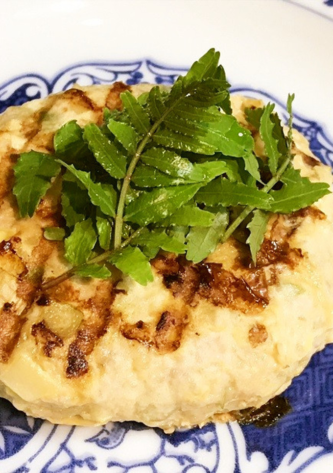 たけのことウドの和風ハンバーグ-レシピのメイン写真