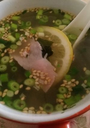 ワカメのカップスープレモン風味-レシピのメイン写真