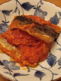 秋刀魚のトマト煮-レシピのメイン写真