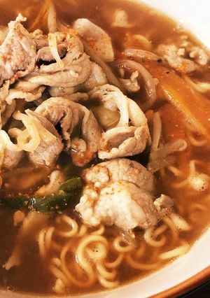 ビールの後に…野菜たっぷりミソラーメン！-レシピのメイン写真