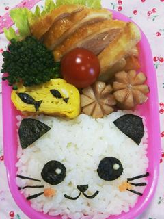 簡単♪ネコのり弁当-レシピのメイン写真