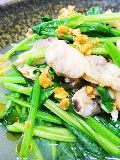 鳥胸肉の茹で汁で簡単洋風ガーリック煮浸し-レシピのメイン写真