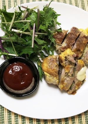 ピカタ♡茄子チーズ♡豚肉薄切り-レシピのメイン写真