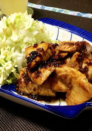 「メカジキアラで、ニンニク醤油焼き♪」-レシピのメイン写真
