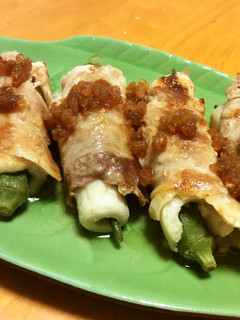オクラちくわの肉巻き-レシピのメイン写真