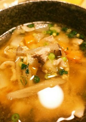 ピリ辛☆にんにく入り豚汁-レシピのメイン写真