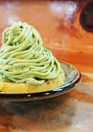 抹茶とイチゴのモンブラン！(*´︶`*)-レシピのメイン写真