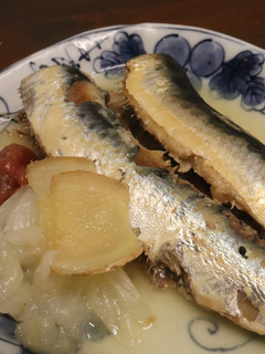 夕食♪美味♪塩麹イワシで煮魚~玉ねぎ添え-レシピのメイン写真