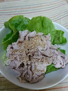 2分!サラダ菜の豚しゃぶ-レシピのメイン写真