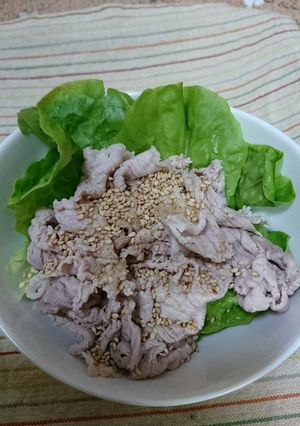2分!サラダ菜の豚しゃぶ-レシピのメイン写真