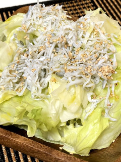 誰でも出来る♪簡単レタスとしらすのサラダ-レシピのメイン写真