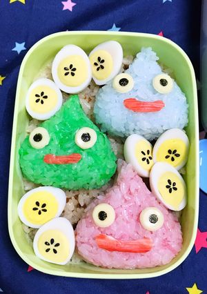 キャラ弁☆3色スライム-レシピのメイン写真