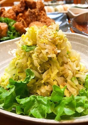 簡単おいしいキャベツのゴマ和え-レシピのメイン写真