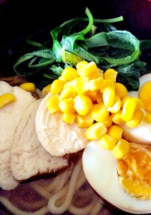 簡単鶏チャーシューと醤油ラーメンのスープ-レシピのメイン写真