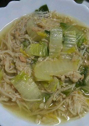 ヘルシー♡白菜とえのきのだし煮-レシピのメイン写真