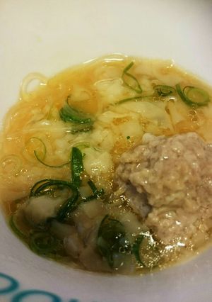 ギョーザタネが余ったら肉団子春雨スープ♡-レシピのメイン写真
