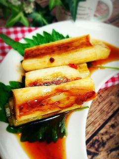 簡単!絶品☆焼きネギのピリ辛おひたし-レシピのメイン写真