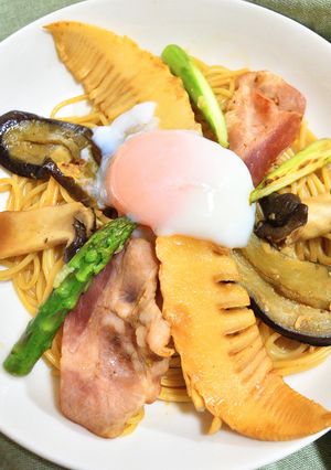 春野菜の和風バター醤油パスタ-レシピのメイン写真