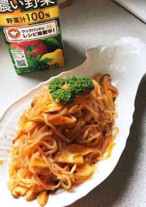 野菜ジュースで簡単白滝の煮物-レシピのメイン写真
