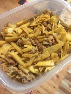 たけのこと豚こまのカレー炒め!-レシピのメイン写真