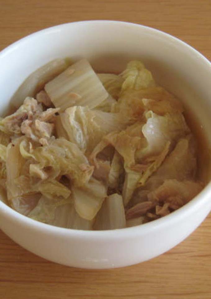 水なし簡単！白菜とツナの煮物-レシピのメイン写真