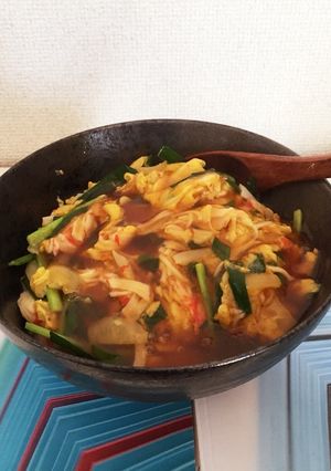 かに玉丼風 一人暮らし男飯-レシピのメイン写真