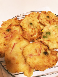 枝豆 紅生姜 コーンのフワフワ揚げ-レシピのメイン写真
