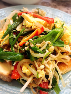 残り野菜と厚揚げと卵の中華いため-レシピのメイン写真