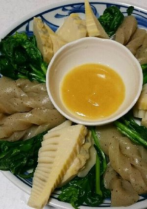 筍と菜の花の酢味噌添え-レシピのメイン写真