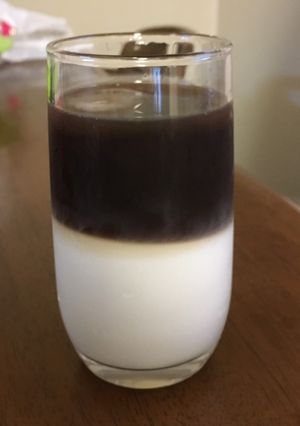 カフェの様な二層アイスカフェオレ-レシピのメイン写真