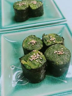 オシャレなほうれん草の海苔巻きおひたし-レシピのメイン写真